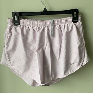 Nike Dri-Fit Embossed Lined Pale Pink Running Shorts
